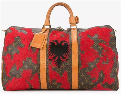 lv albania bag|The history of the Louis Vuitton bag with the Albanian flag. Who .